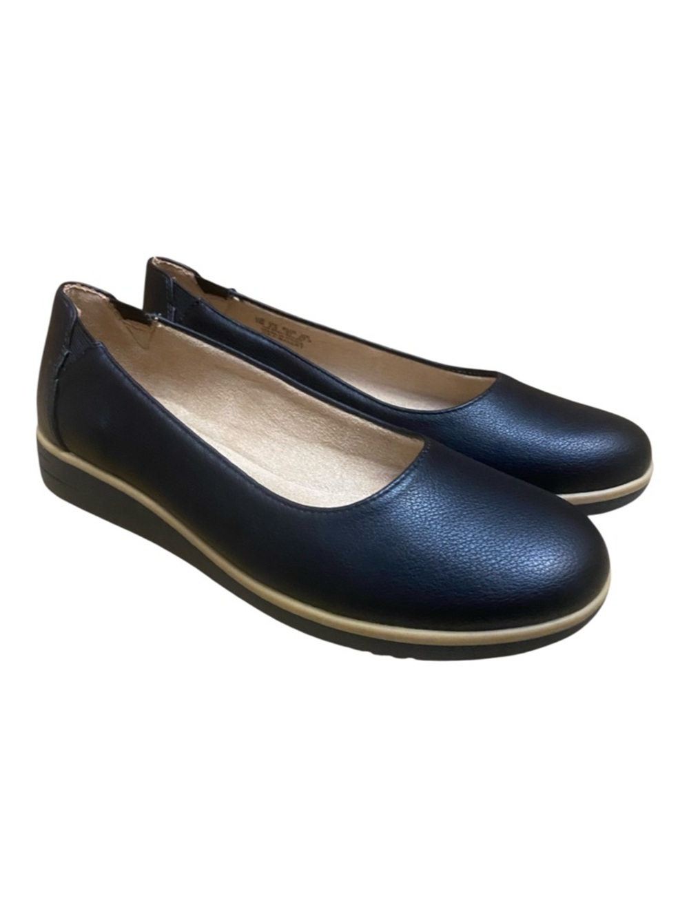 Soul Naturalizer Womens Idea Ballet Comfort Black Flat Shoes